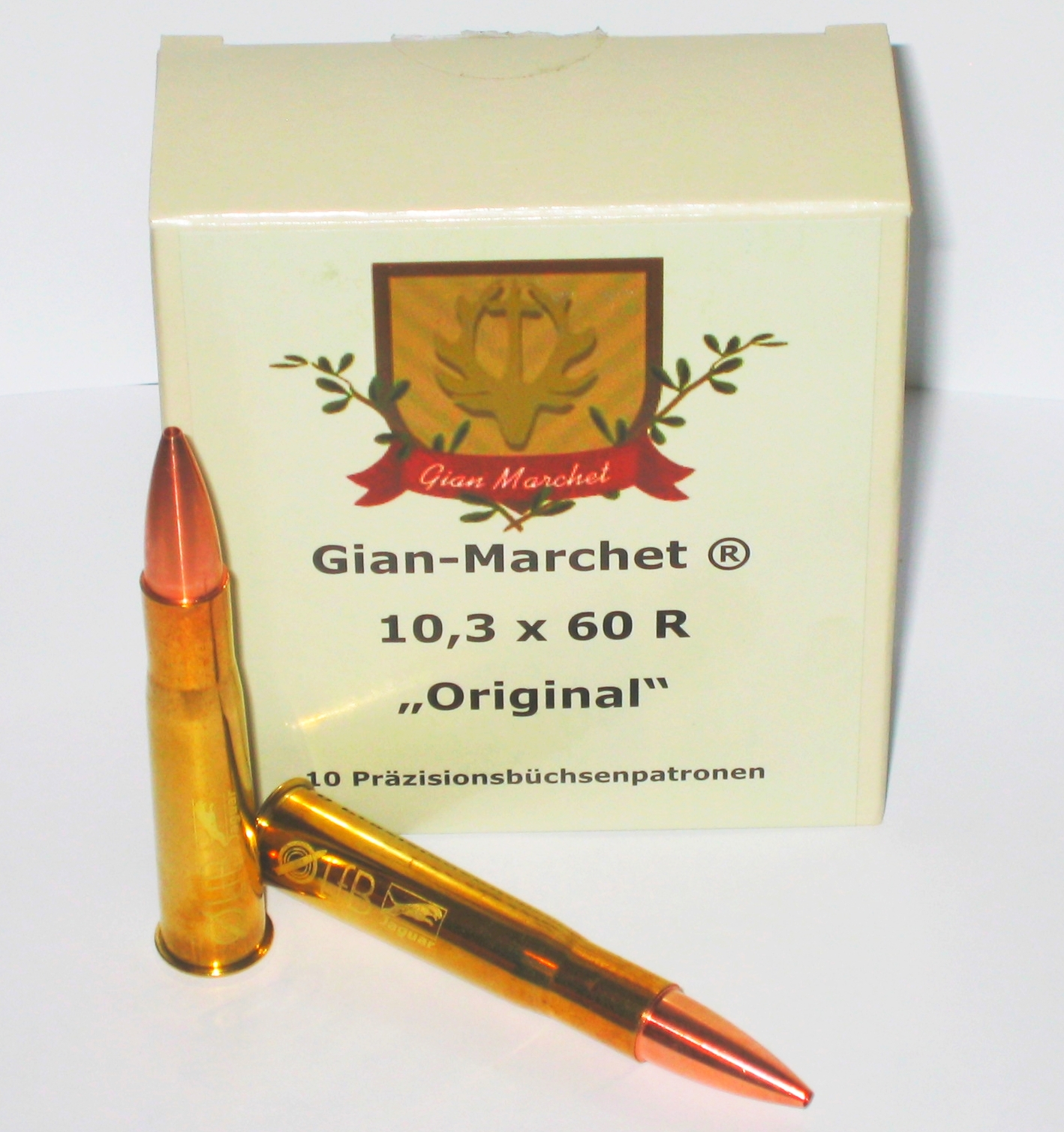 Fabrik-Munition Gian-Marchet® "Original" im Kaliber 10,3x60R